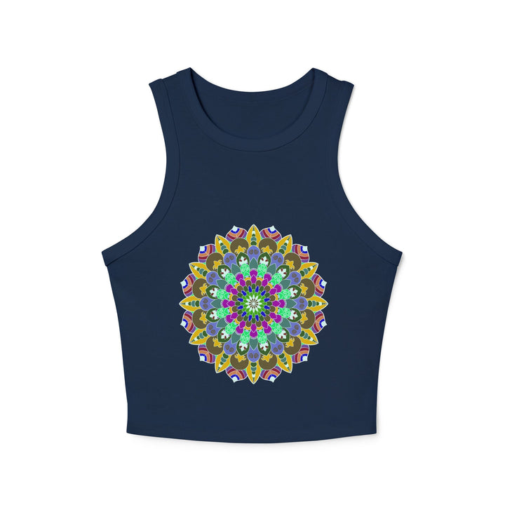 Hand Drawn Mandala Racerback Tank Top Tank Top - Blululi