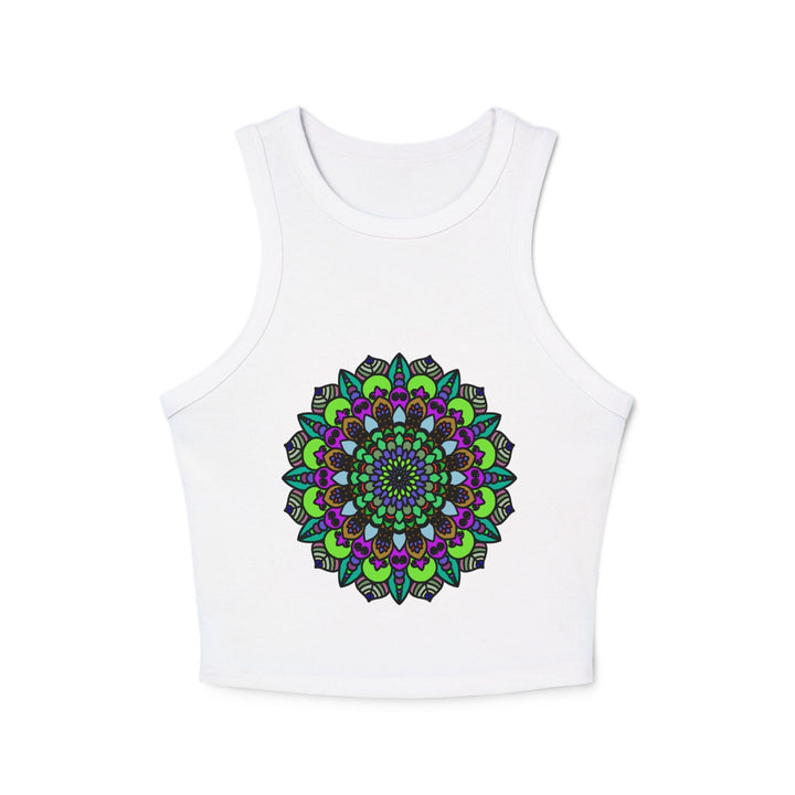 Hand Drawn Mandala Racerback Tank Top Tank Top - Blululi