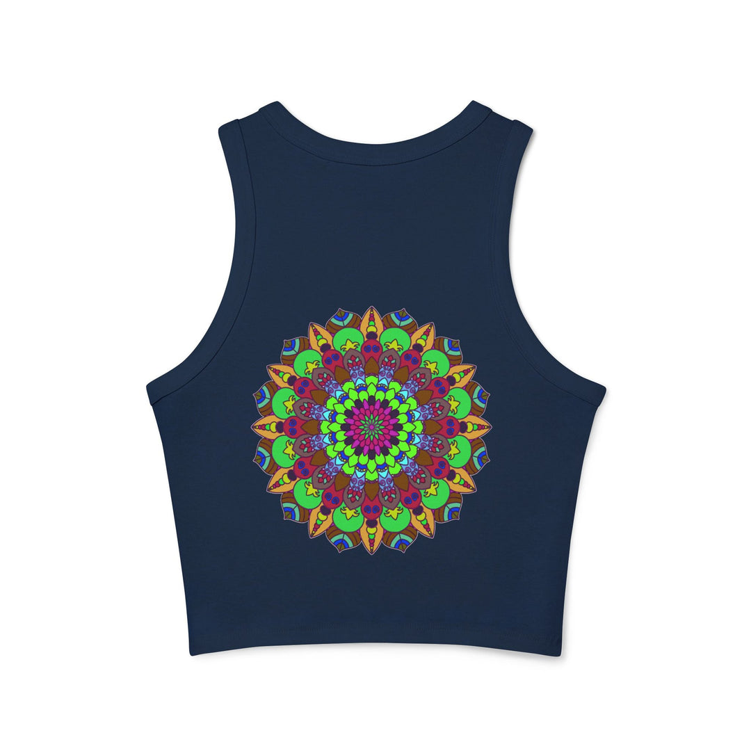 Hand - Drawn Mandala Racerback Tank Top Tank Top - Blululi