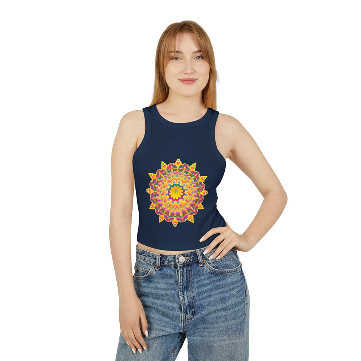 Hand Drawn Mandala Racerback Tank Top Tank Top - Blululi