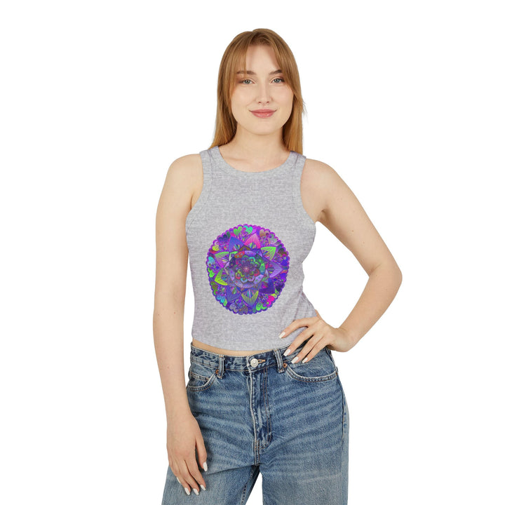 Hand Drawn Mandala Racerback Tank Top Tank Top - Blululi