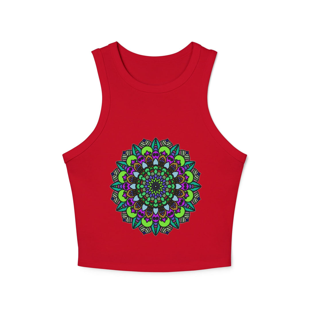 Hand Drawn Mandala Racerback Tank Top Tank Top - Blululi