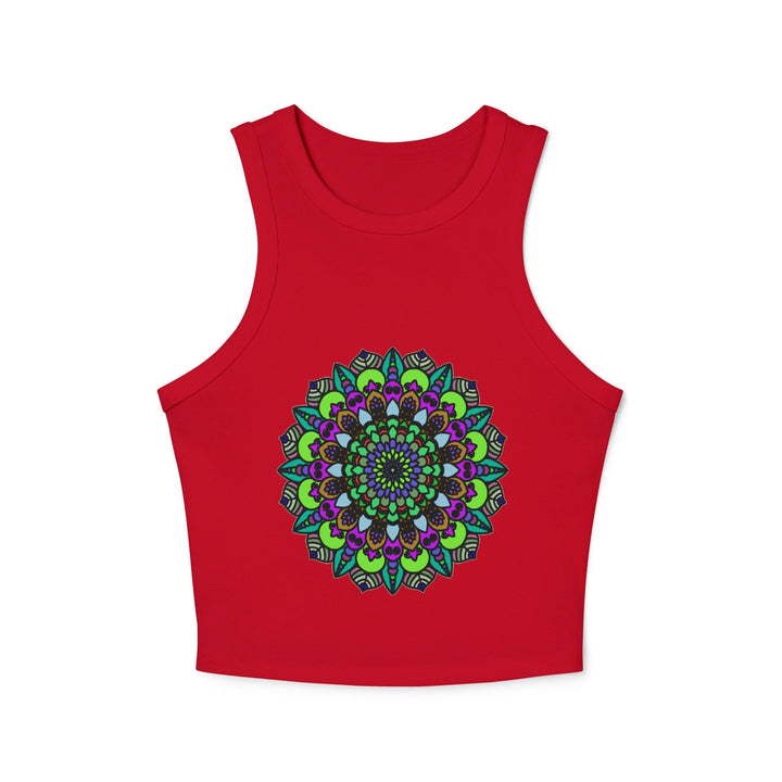 Hand Drawn Mandala Racerback Tank Top Tank Top - Blululi