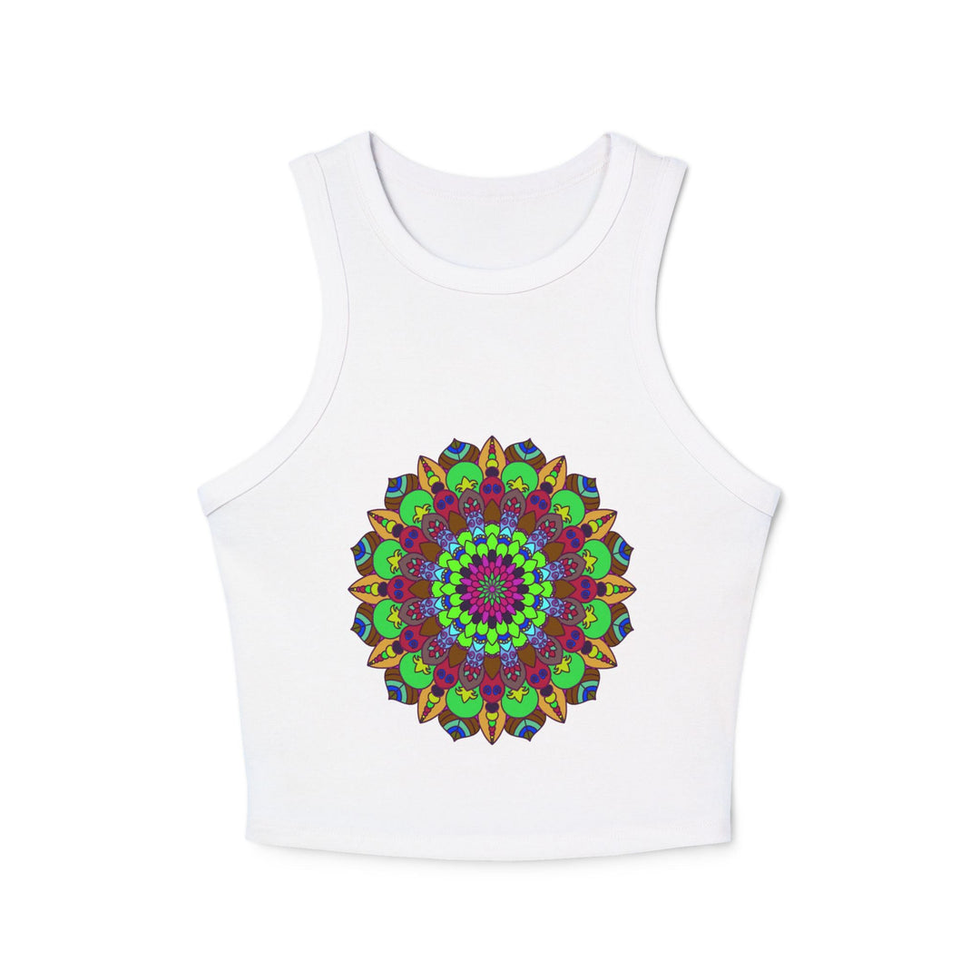 Hand - Drawn Mandala Racerback Tank Top Tank Top - Blululi