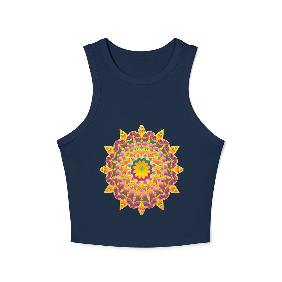 Hand Drawn Mandala Racerback Tank Top Tank Top - Blululi
