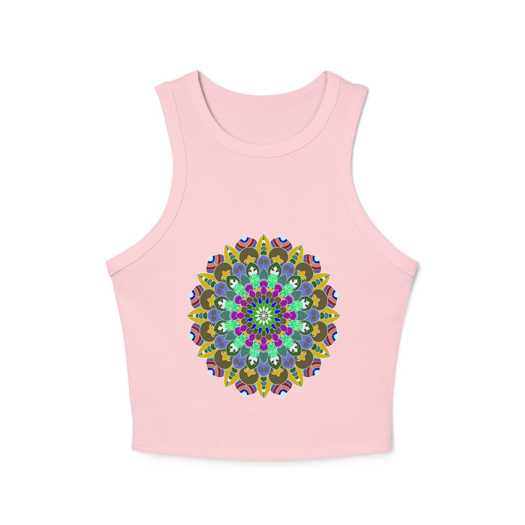 Hand Drawn Mandala Racerback Tank Top Tank Top - Blululi