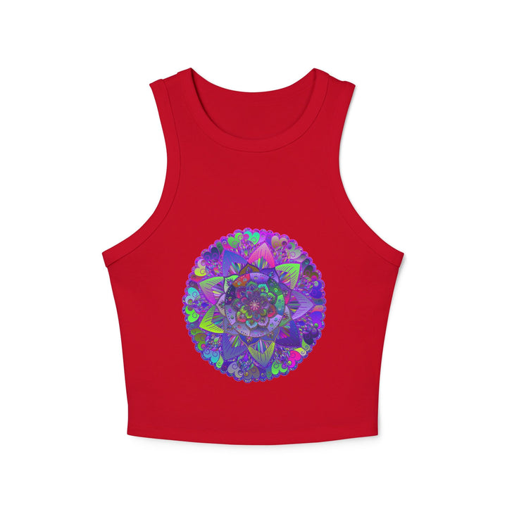 Hand Drawn Mandala Racerback Tank Top Tank Top - Blululi