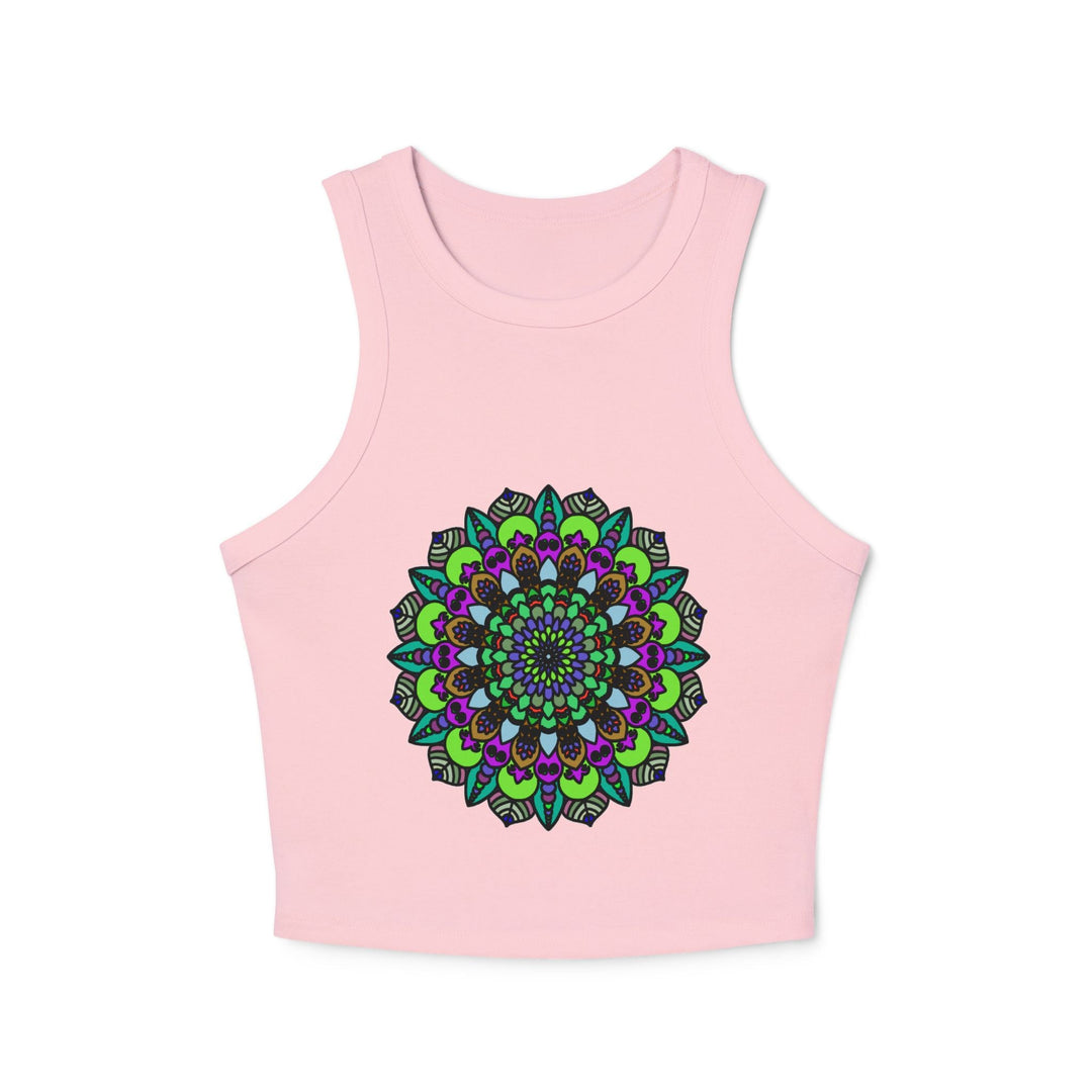 Hand Drawn Mandala Racerback Tank Top Tank Top - Blululi