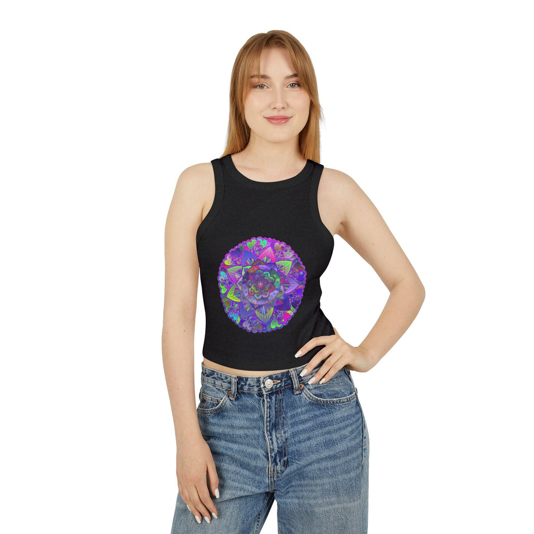 Hand Drawn Mandala Racerback Tank Top Tank Top - Blululi