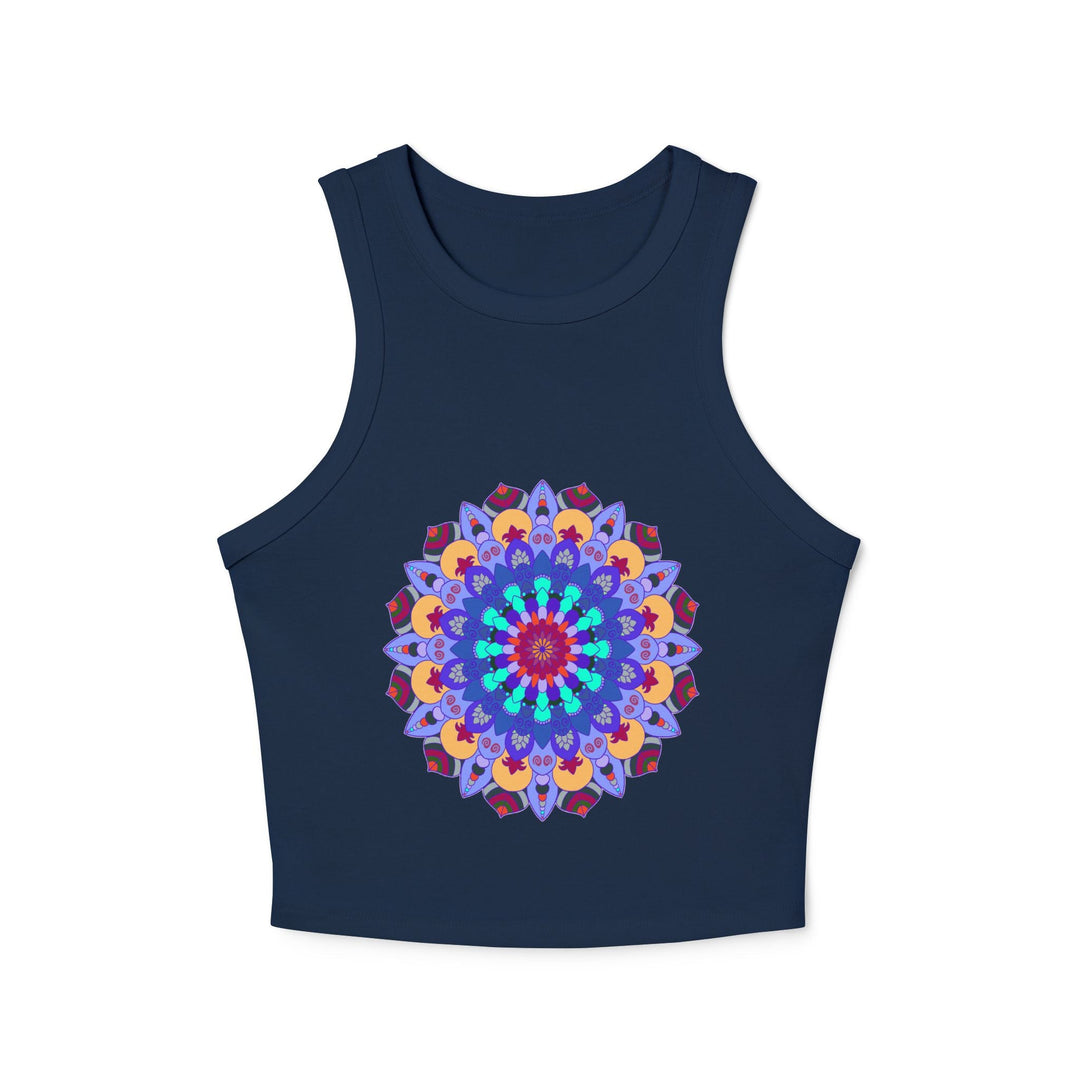 Hand - Drawn Mandala Racerback Tank Top Tank Top - Blululi