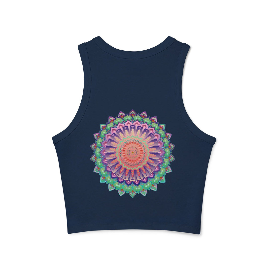 Hand Drawn Mandala Racerback Tank Top Tank Top - Blululi