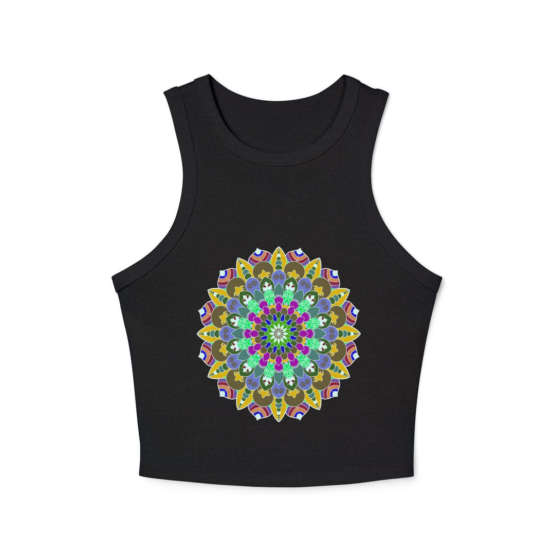 Hand Drawn Mandala Racerback Tank Top Tank Top - Blululi