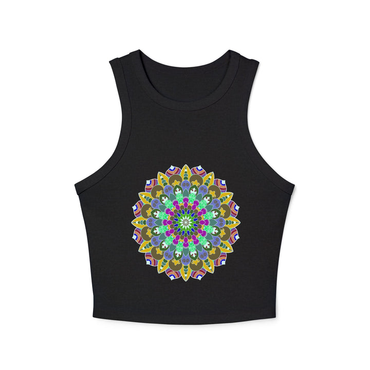 Hand Drawn Mandala Racerback Tank Top Tank Top - Blululi