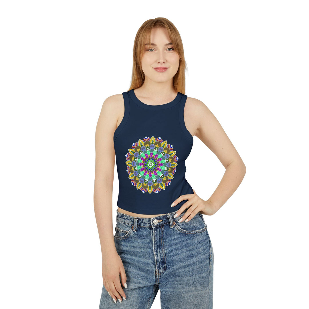 Hand Drawn Mandala Racerback Tank Top Tank Top - Blululi