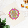 Hand Drawn Mandala Tea Towel - Pastel and Pink - 19.6" x 27.5 Home Decor - Blululi