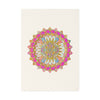 Hand Drawn Mandala Tea Towel - Pastel and Pink - 19.6" x 27.5 Home Decor - Blululi