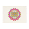 Hand Drawn Mandala Tea Towel - Pastel and Pink - 19.6" x 27.5 Home Decor - Blululi