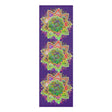 Hand - Drawn Purple Mandala Foam Yoga Mat - 24" x 72" x 0.25" - Blululi