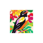 Happy Bird in Colorful Savanna Poster Poster - Blululi