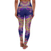 High Waisted Midnight Blue Mandala Art Yoga Leggings - Snug Fit All Over Prints - Blululi