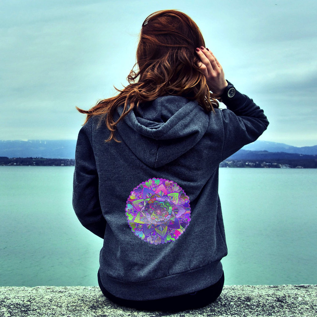 Hoodie Premium Women - Mandala Harmony Hoodie Hoodie Premium Women - Blululi