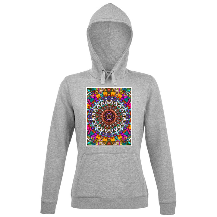 Hoodie Premium Women Unisex Mandala Art Hoodie - Colorful Intricate Des - Blululi