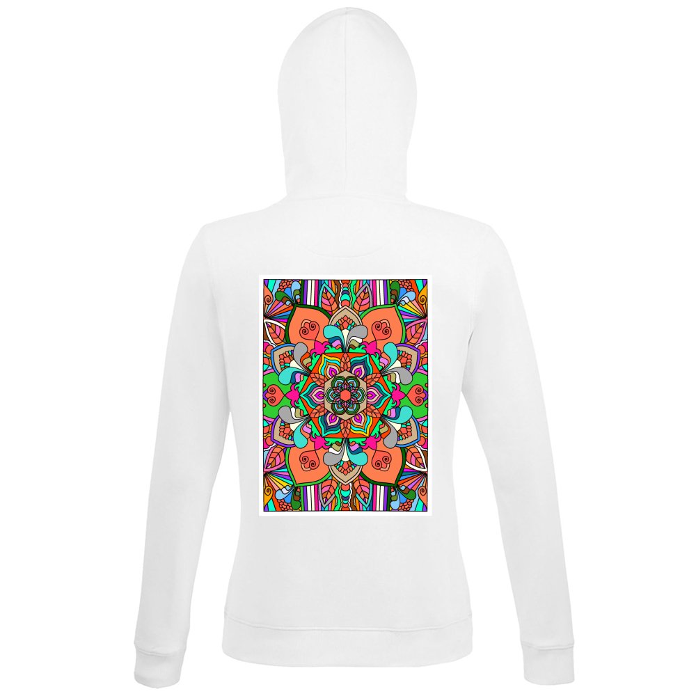 Hoodie Premium Women Unisex Mandala Art Hoodie - Colorful Intricate Des - Blululi