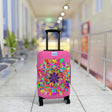 Hot Pink Mandala Luggage Cover Colorful Accessories - Blululi