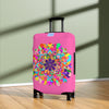 Hot Pink Mandala Luggage Cover Colorful Accessories - Blululi