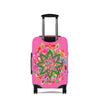 Hot Pink Mandala Luggage Cover Colorful Accessories - Blululi