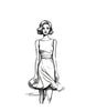 Fashion Coloring Page of a Japanese Kimono Dress, Celebrating Cultural Diversity in the World Fashion Dresses Coloring Pages by Blululi