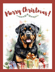 Labrador Trio Watercolor Doggy Christmas Cards for Dog
