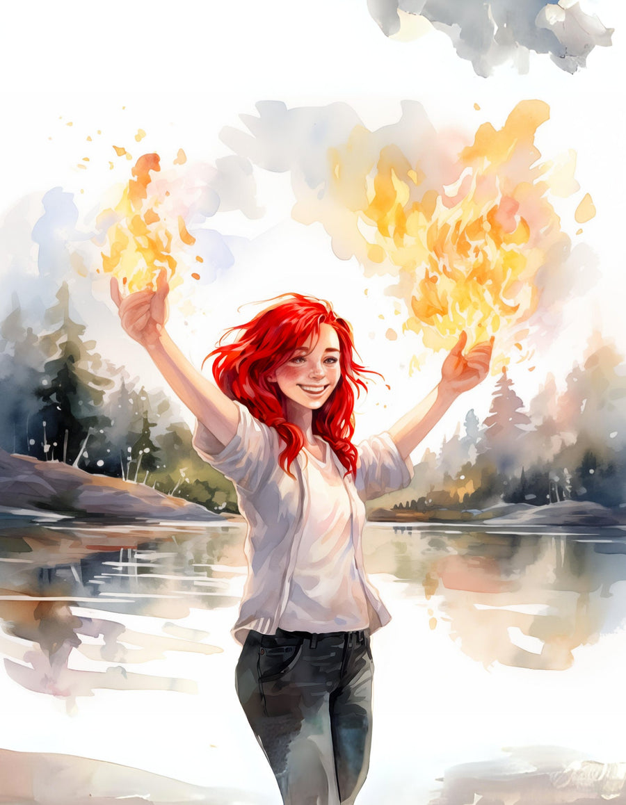 Illustration of magical friends on a captivating adventure in a storybook