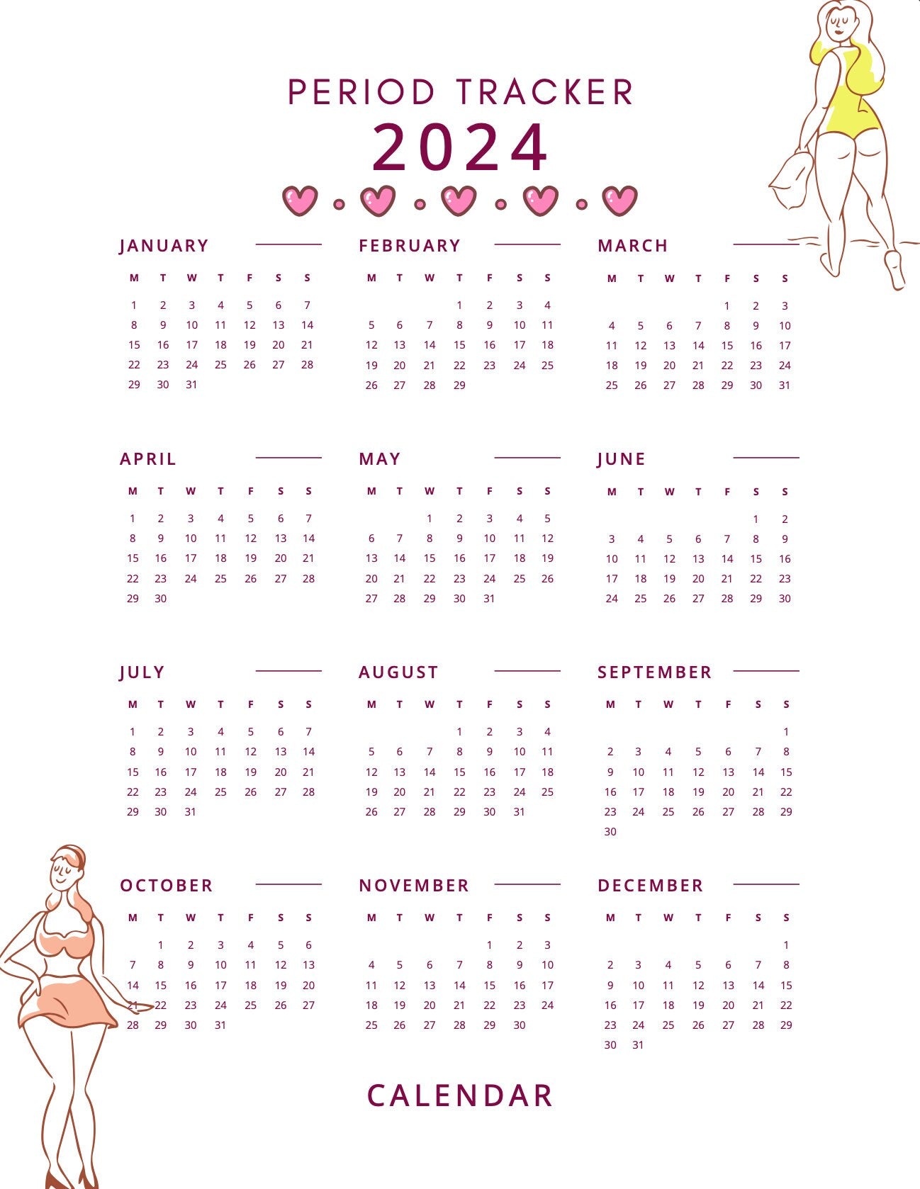 Pacchetto Blululi Period Tracker - 10 stili unici