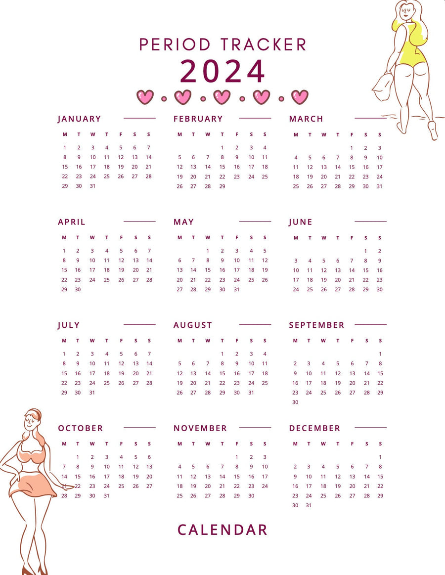 Blululi Period Tracker Bundle - 10 einzigartige Tracker-Stile