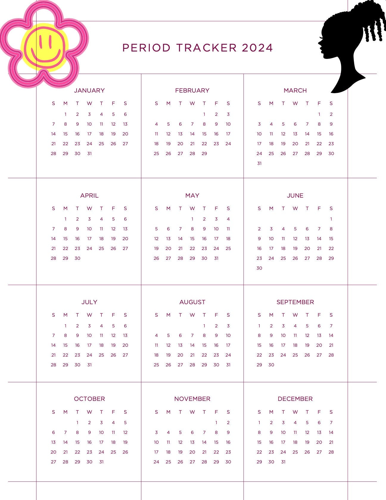Perioden-Tracker-Paket: 10 einzigartige Tracker-Stile, PDF-Datei, Cycle Harmony-Paket mit 10 Stilen für einfaches Perioden-Tracking
