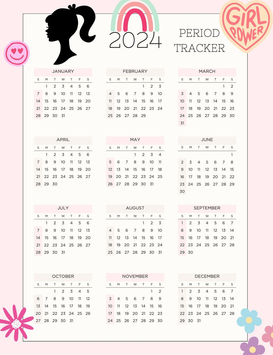 Blululi Period Tracker Bundle - 10 einzigartige Tracker-Stile