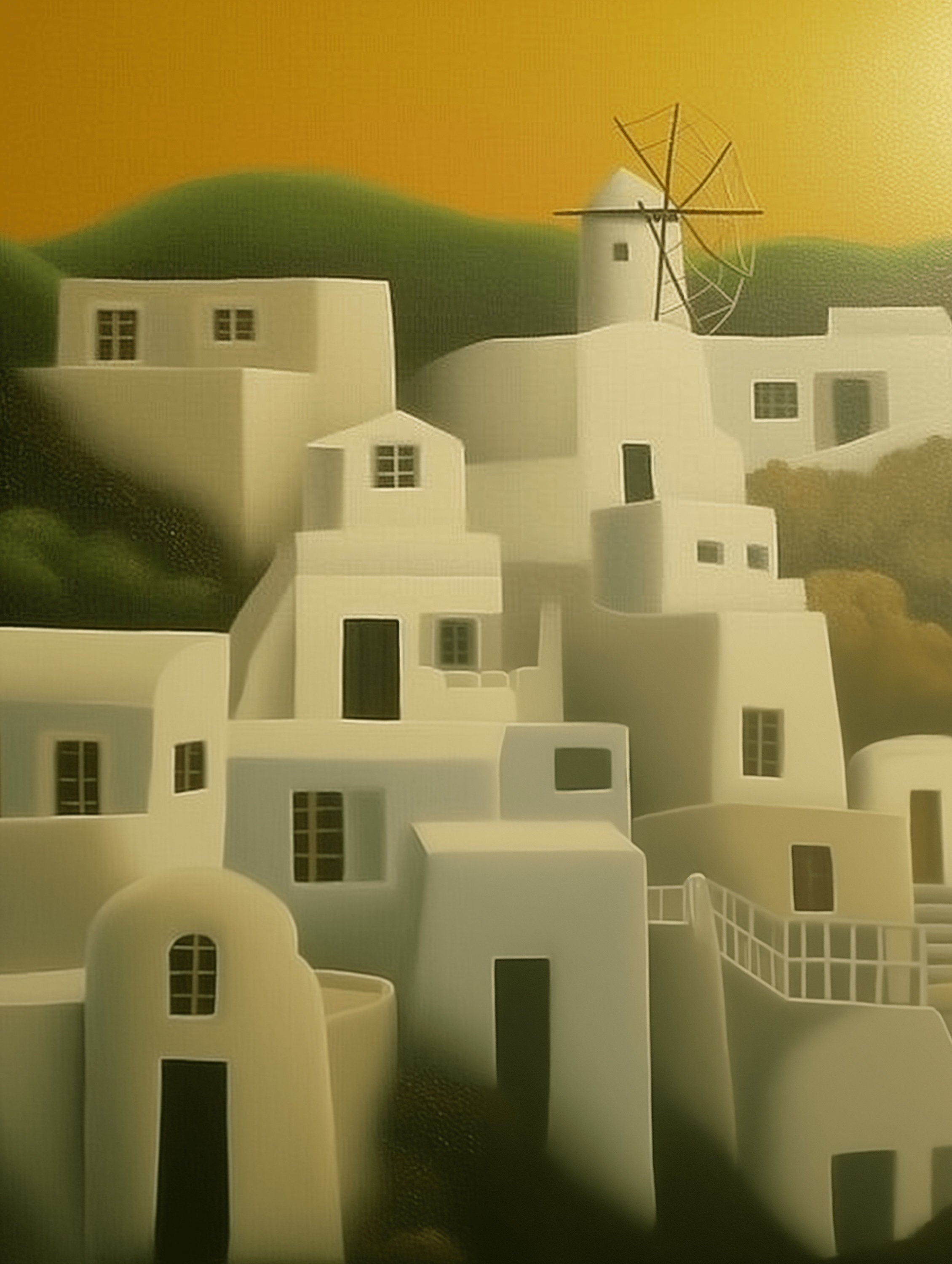Santorini Dreamscape: 35 Enchanting iPhone Wallpapers - Cartoon Style and Photography, Greek Landscapes, Blue Domes, and More! - Phone Wallpaper