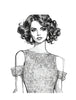 Fashion Coloring Page of a Chinese Cheongsam Dress, featuring Cultural Diversity and Global Fashion in the World Fashion Coloring Book by Blululi
