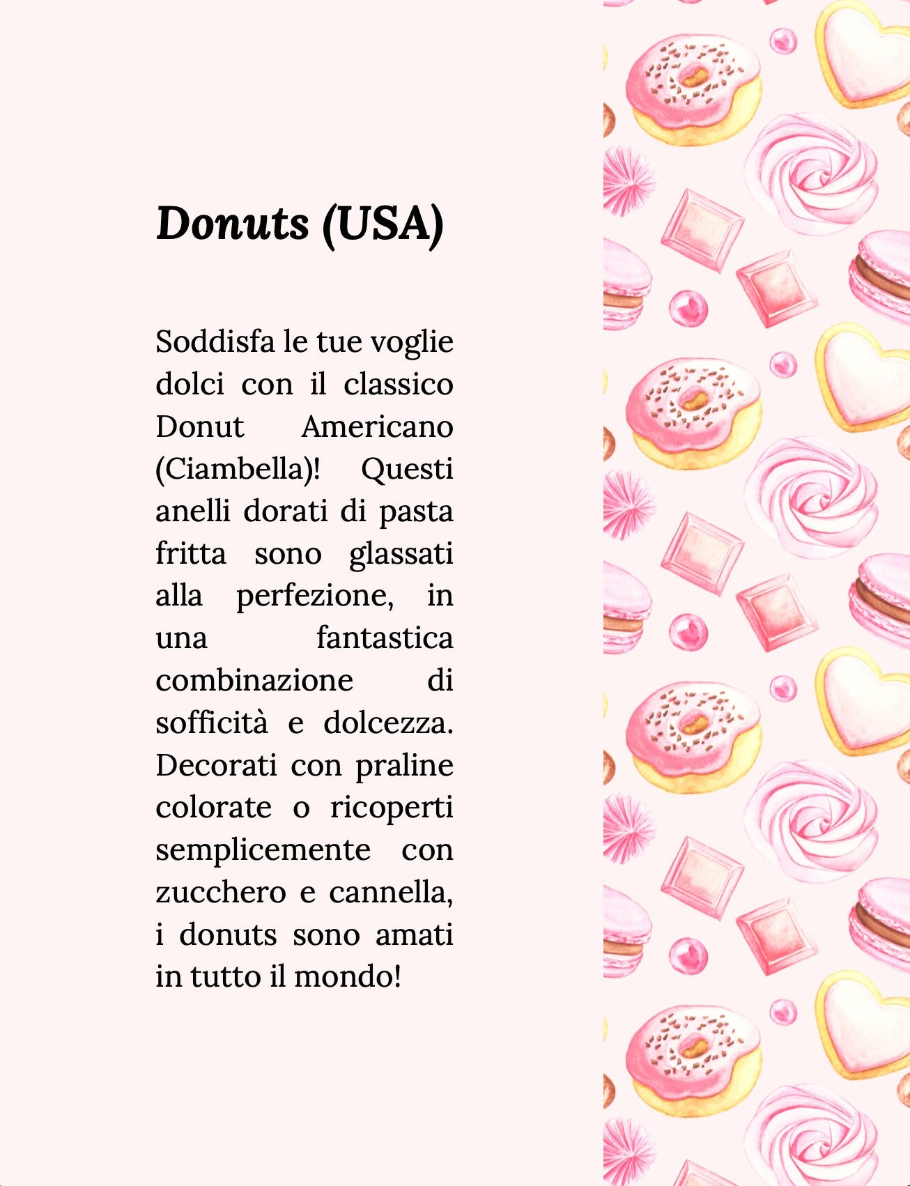 Modellbuch der Ricette di Mondo – Abmessungen A4 und 8,5x11 Zoll
