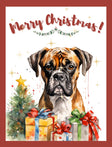 Watercolor Puppy Dog Christmas Cards featuring Labrador Trio