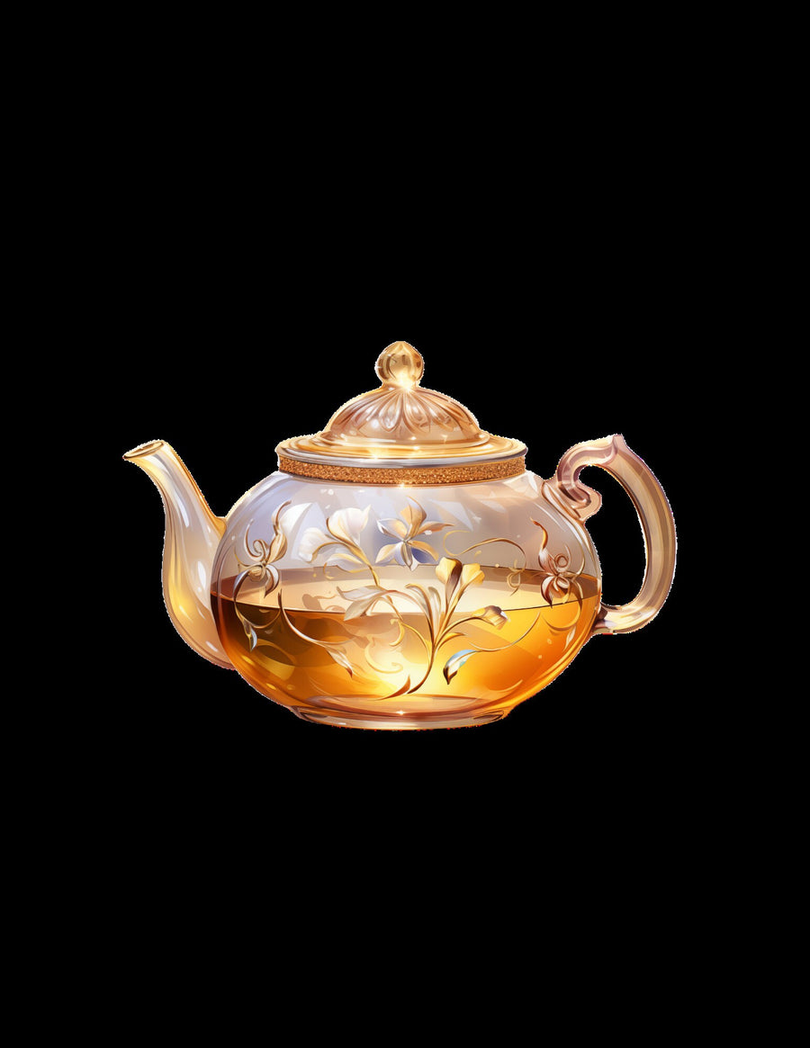 Tea Party ClipArt Bundle, Teeservice ClipArt, Teekannen, Blumendekor, Macaron ClipArt, Kuchenscheiben, süßer Cupcake-Ständer, Macaron-Turm