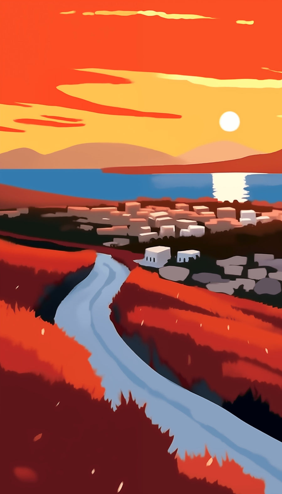 Santorini Dreamscape: 35 Enchanting iPhone Wallpapers - Cartoon Style and Photography, Greek Landscapes, Blue Domes, and More! - Phone Wallpaper