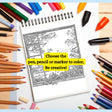 Coloring pages featuring 13 stunning landscape views from a window, including nature scenes and digital printable designs for relaxing and immersive coloring experiences