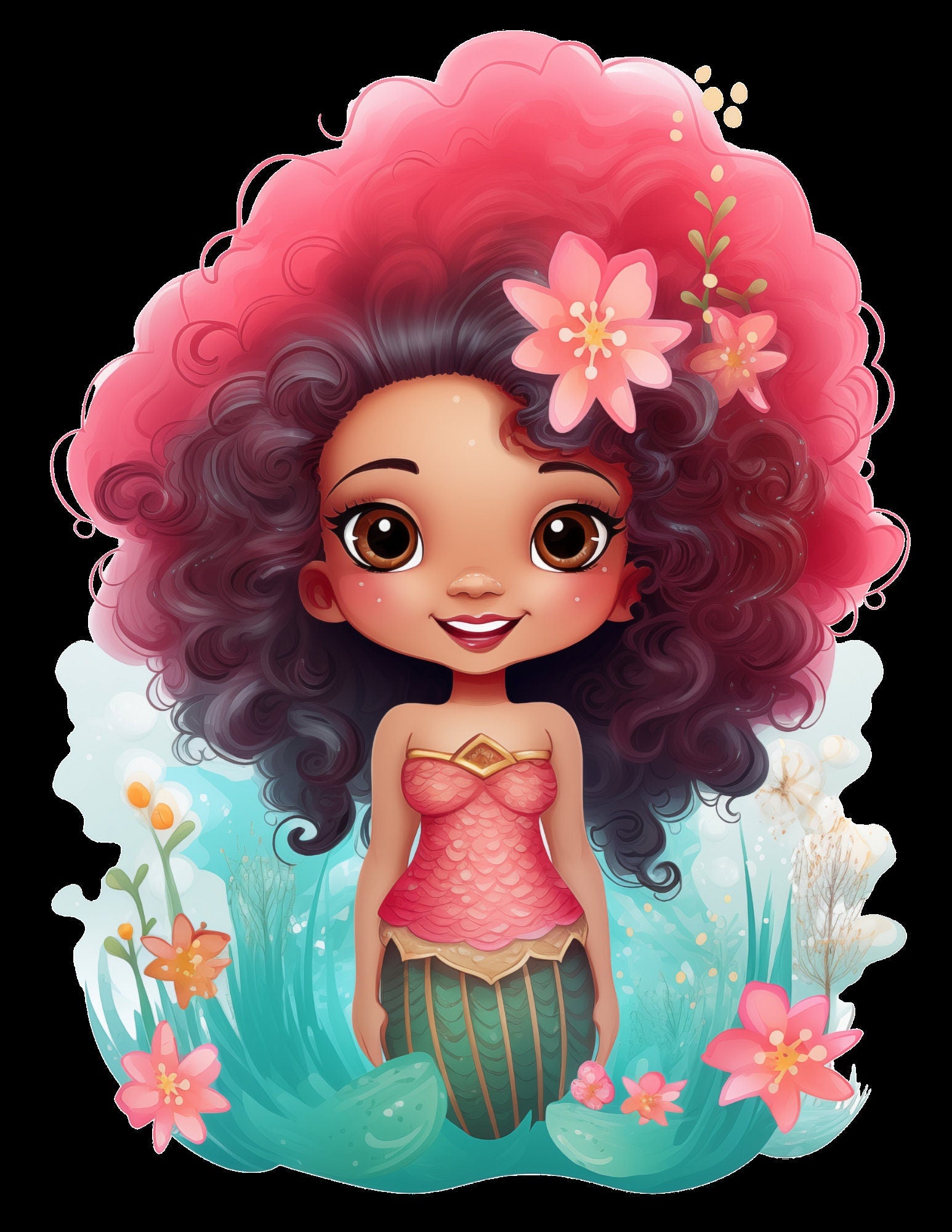 Blululi Meerjungfrau Clipart-Paket - 40 PNG