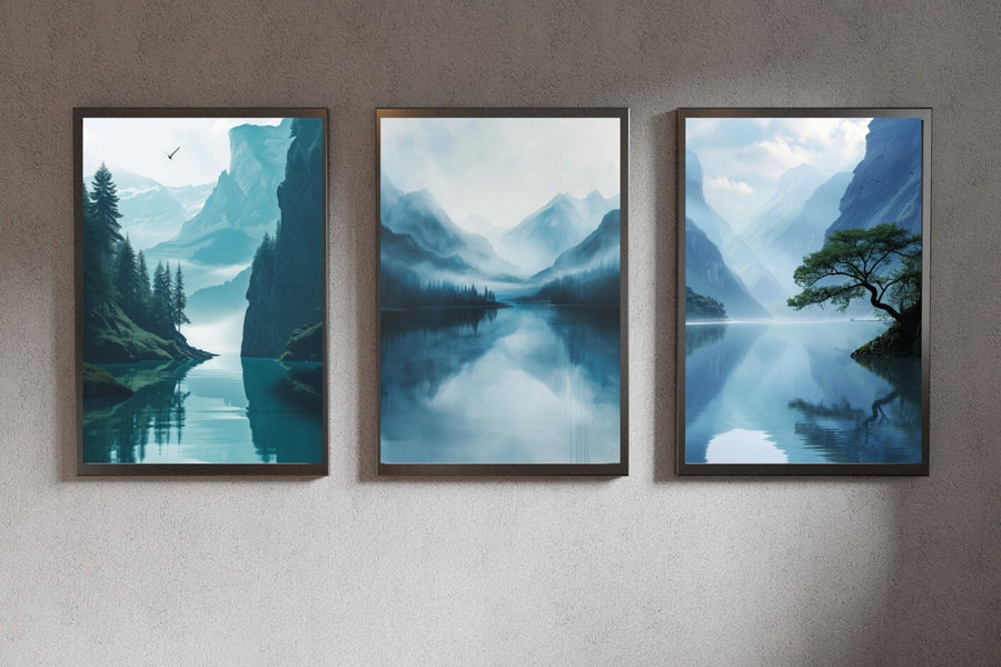 Blululi Minimal Scenery Digital Prints - 4 Sizes