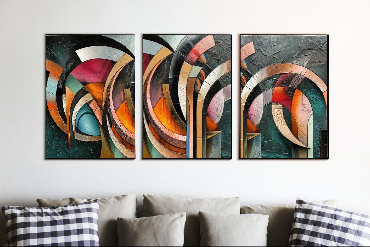  Elegant Art Deco Wall Art with sophisticated geometric design 