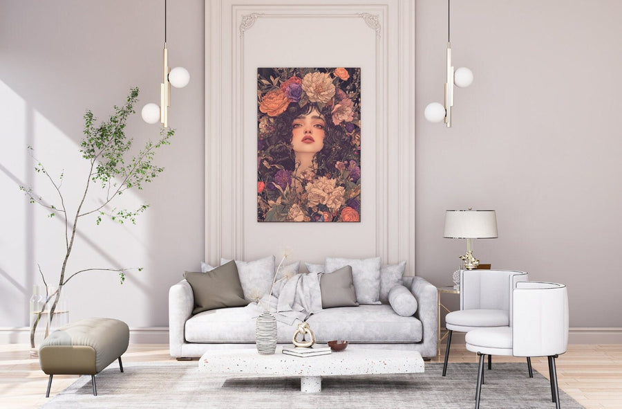 Blululi Digital Wall Art Nouveau Women - 6 hochwertige PNGs in 4 Größen