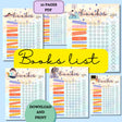 10-page Books List printable PDF for tracking your reading journey