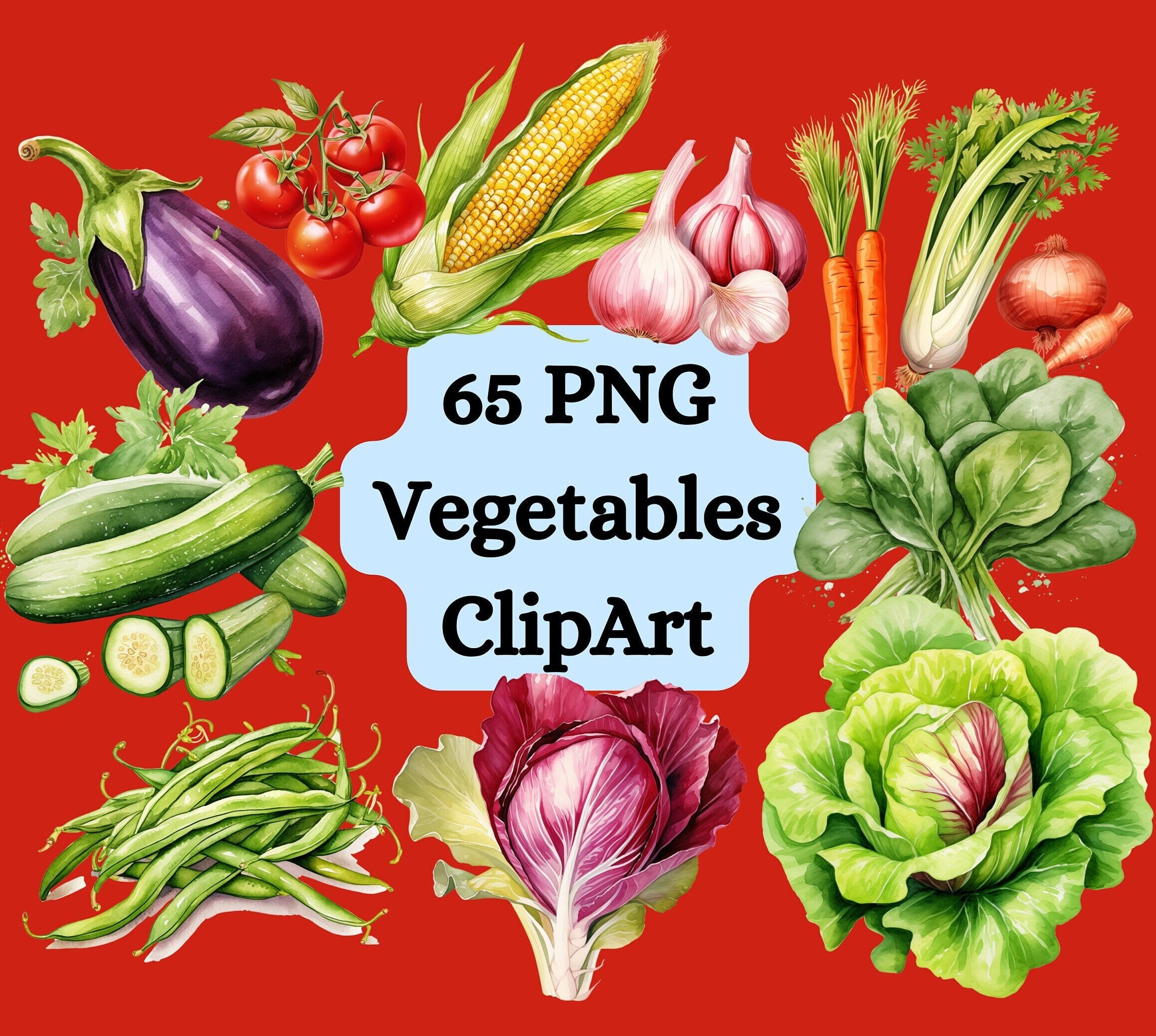 65 PNG Aquarell Gemüse ClipArts - Entdecken Sie kulinarische Kreativität! Frische, künstlerische und vielseitige Küchendesigns! PNG ClipArt, Kochbuch